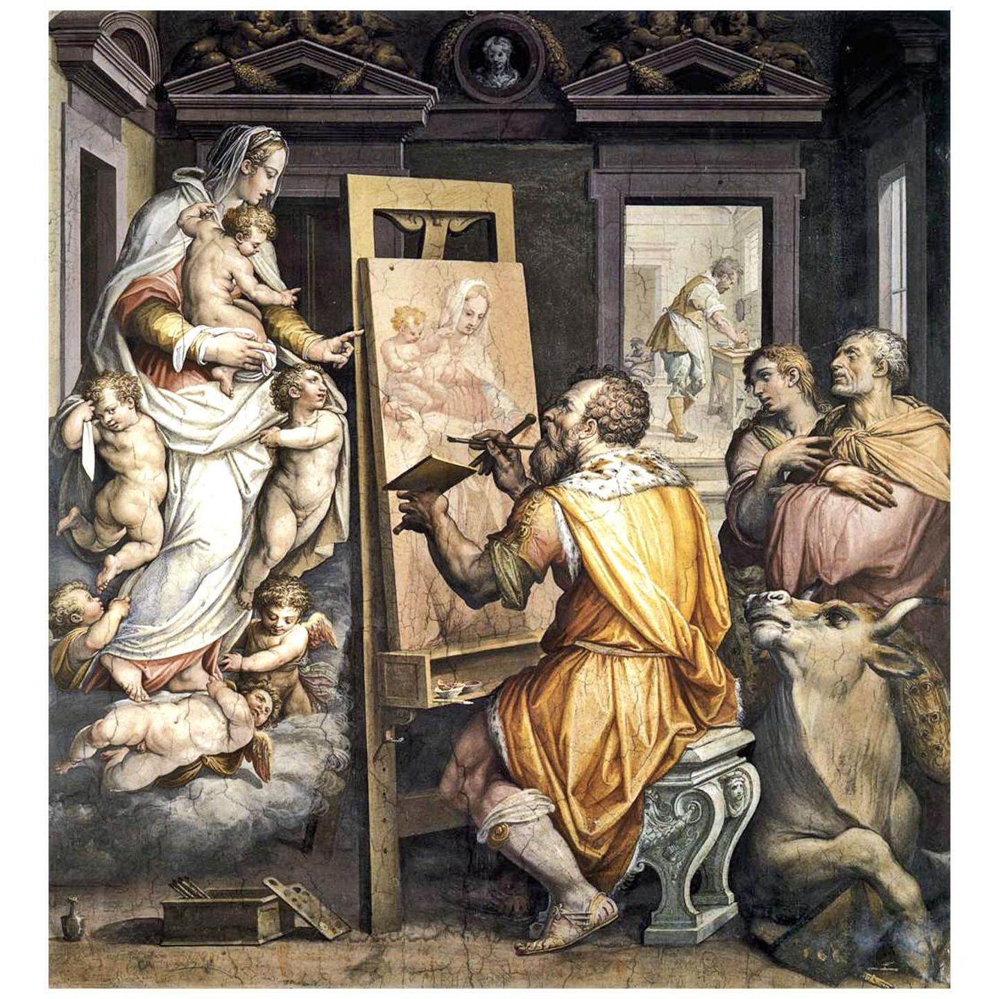 Giorgio Vasari. San Luca dipinge la Vergine. 1565. SS Annunziata Firenze
