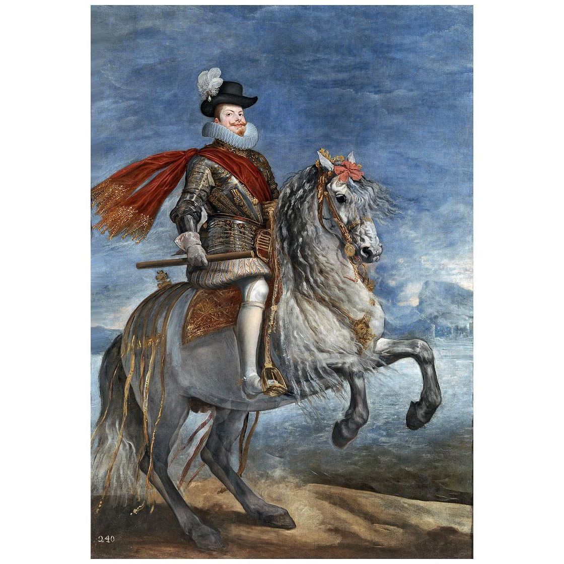Diego Velazquez. Felipe III a caballo. 1634-1635. Museo del Prado Madrid