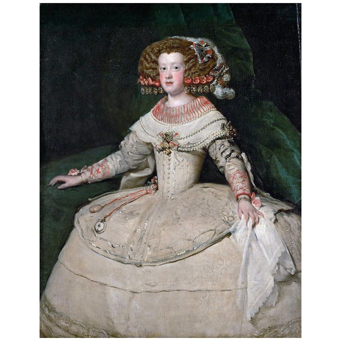 Diego Velazquez. La infanta María Teresa. 1652-1653. Kunsthistorische Museum Wien