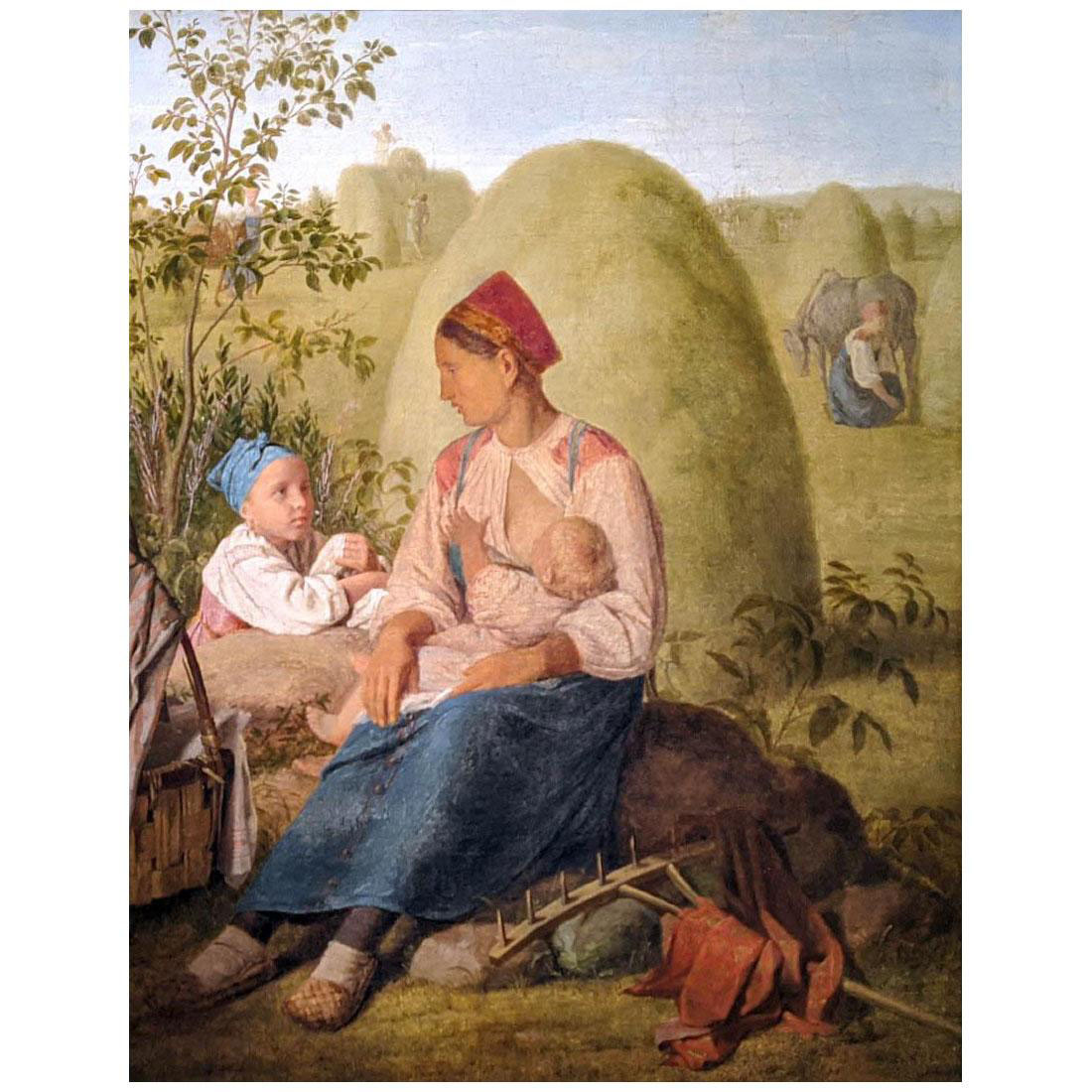 Алексей Венецианов. Сенокос. 1820-е. Третьяковская галерея