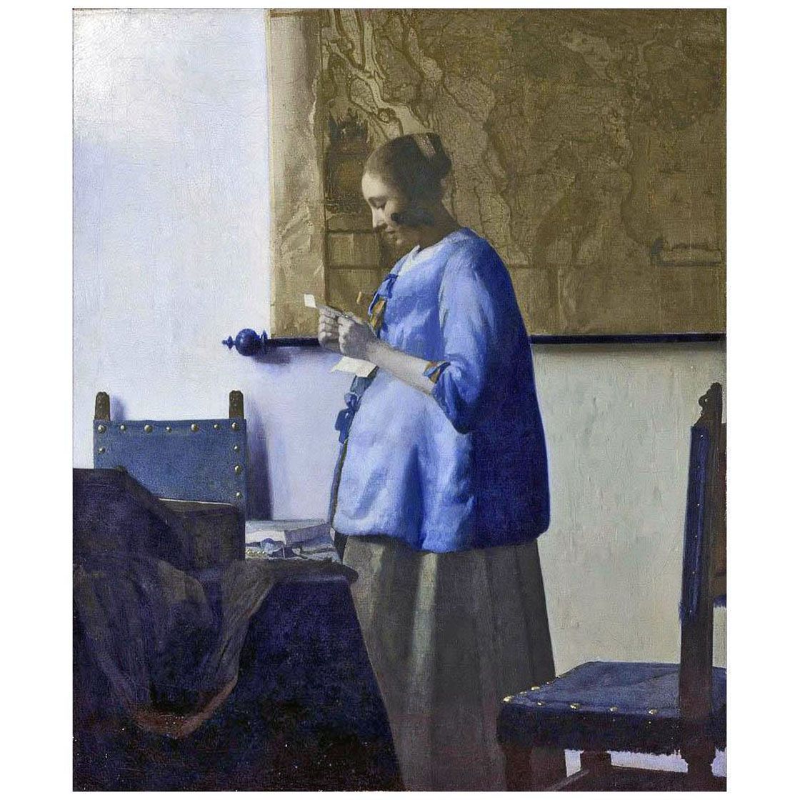 Вермеер. Женщина, читающая письмо. 1663. Рейксмузеум, Амстердам
