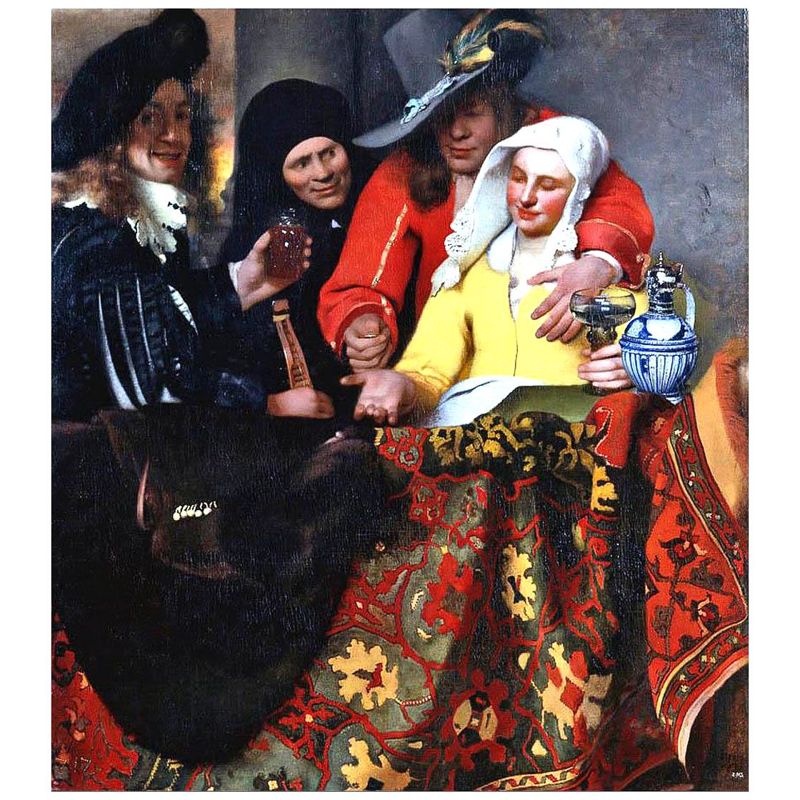 Вермеер. Сводница. 1656. Дрезденская галерея