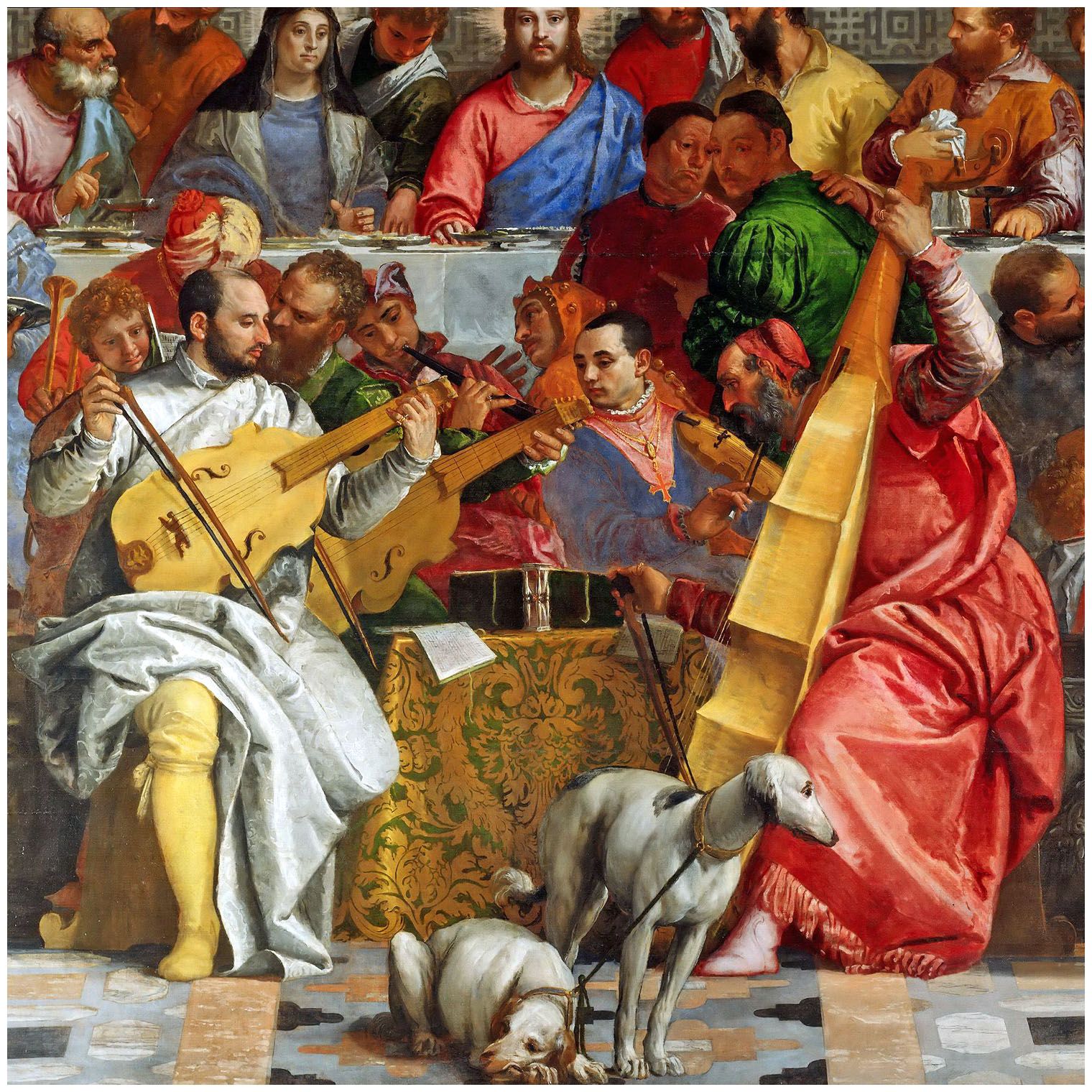 Veronese, Tintoretto, Tiziano. Frammento di Nozze di Cana. 1563