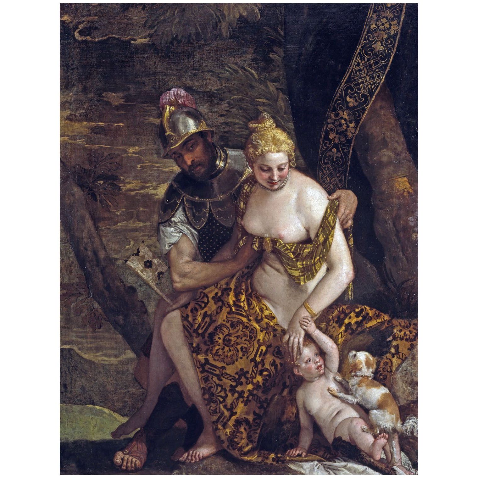 Paolo Veronese. Marte che spoglia Venere con amorino e cane. 1580. SNG Edinburgh
