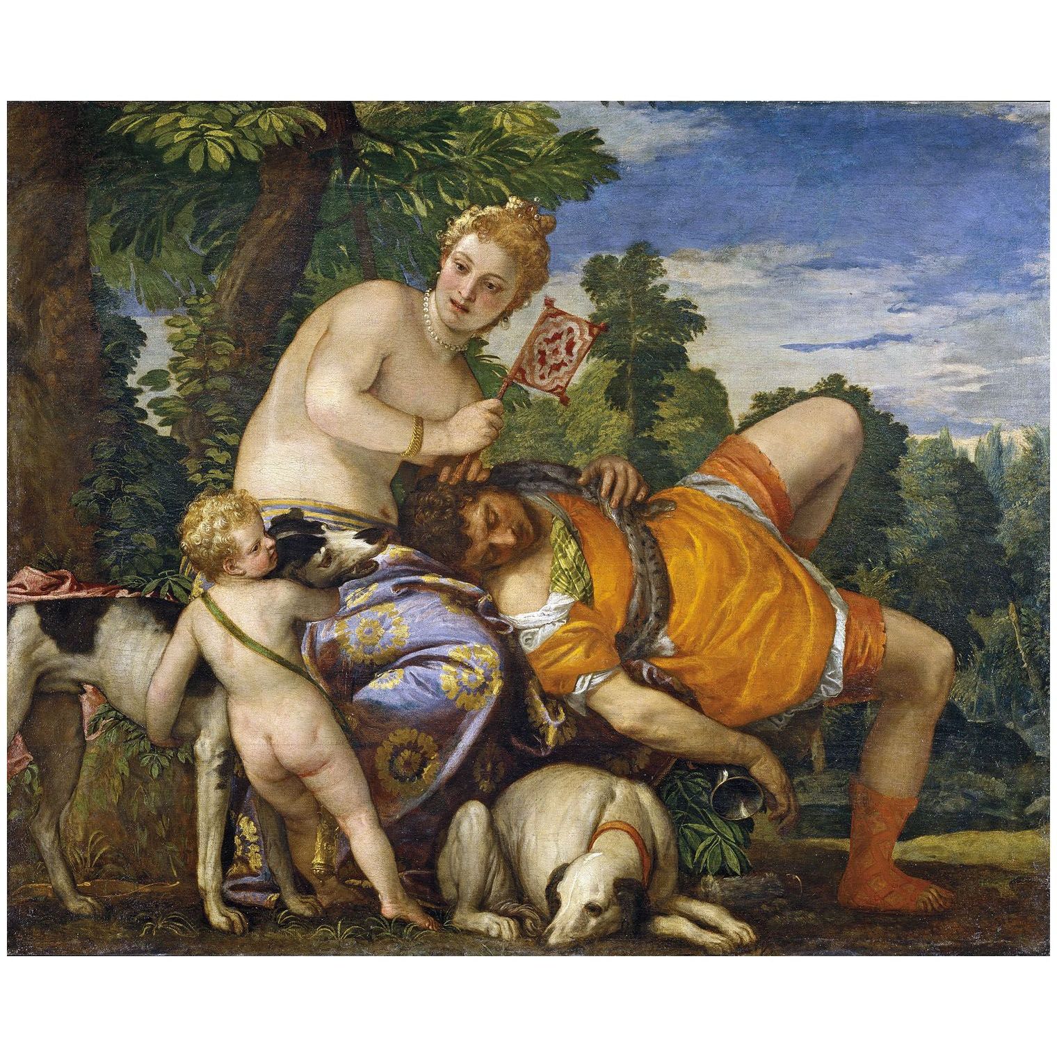 Paolo Veronese. Venere e Adone. 1580. Museo del Prado Madrid