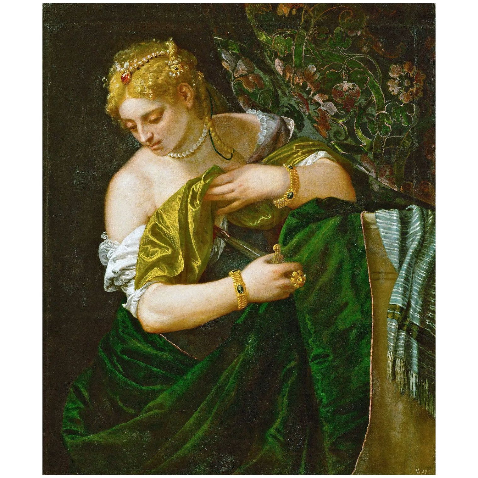 Paolo Veronese. Lucrezia. 1580-1583. Kunsthistorisches Museum Wien