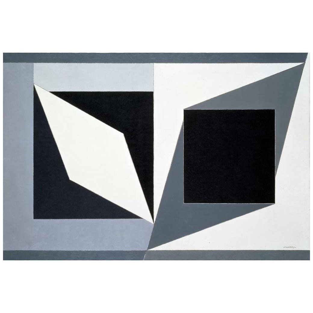 Victor Vasarely. Hommage to Malevich. 1952-1958. Private Collection