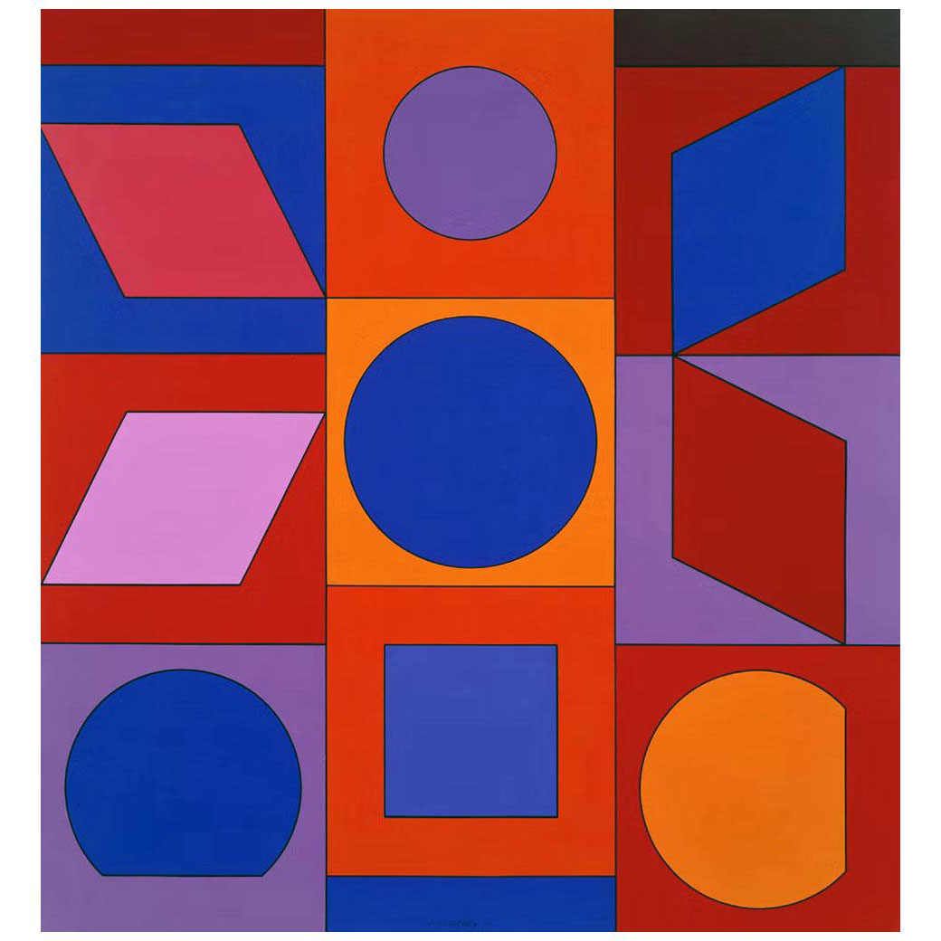 Victor Vasarely. Alphabet V.B. 1960. Private Collection