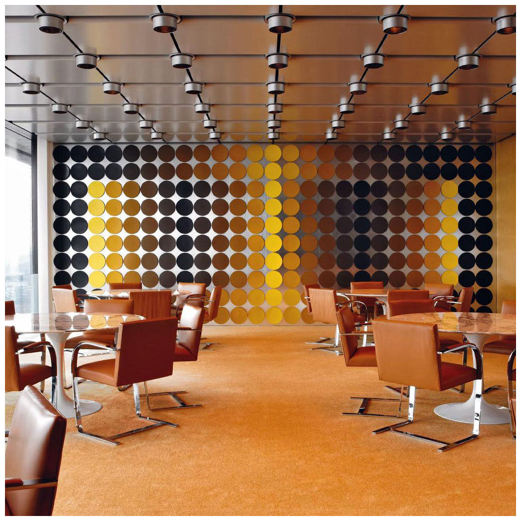 Victor Vasarely. Dining Room. 1972. Deutsche bank Frankfurt
