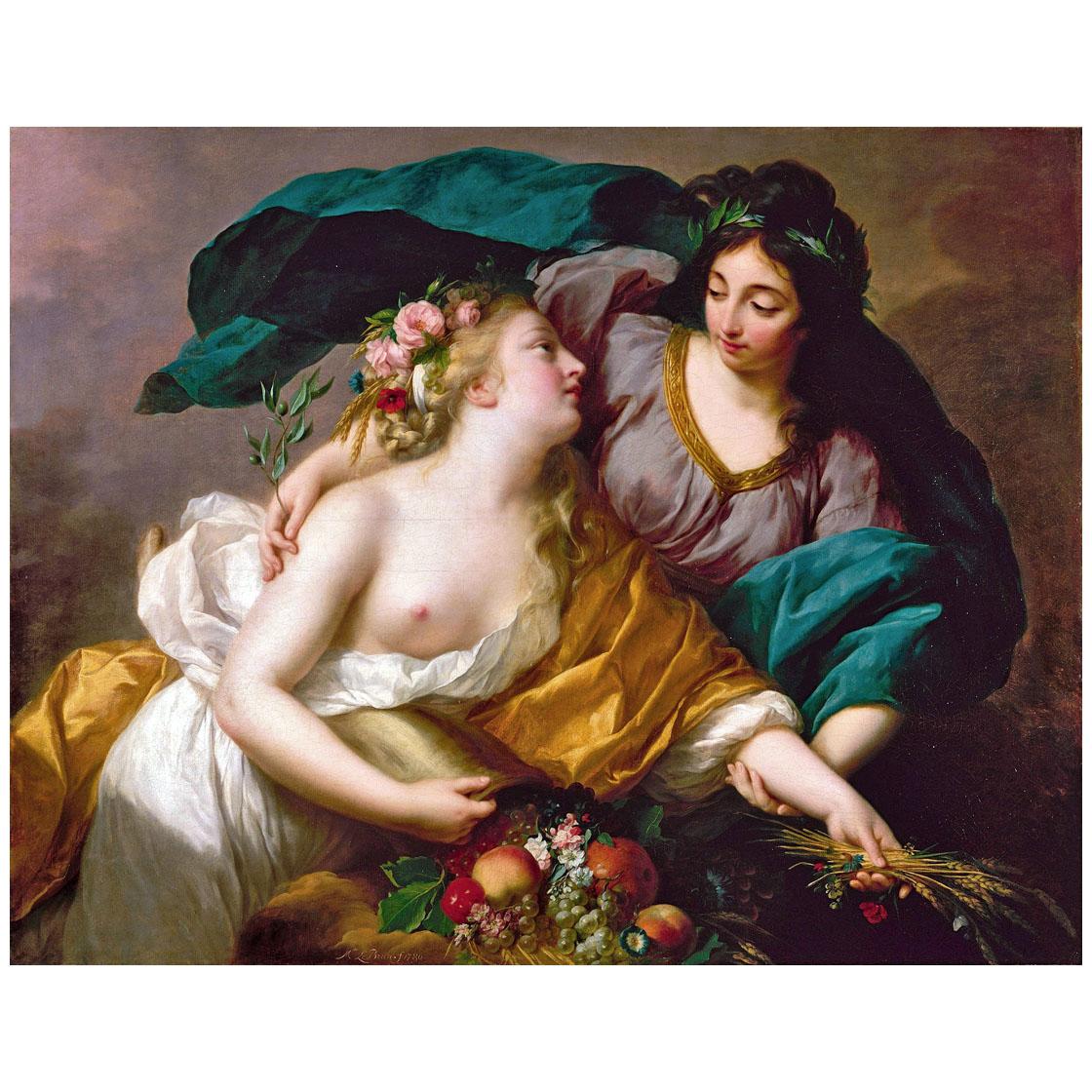 Elisabeth Vigee-Le Brun. La Paix ramenant l'Abondance. 1780. Louvre Paris