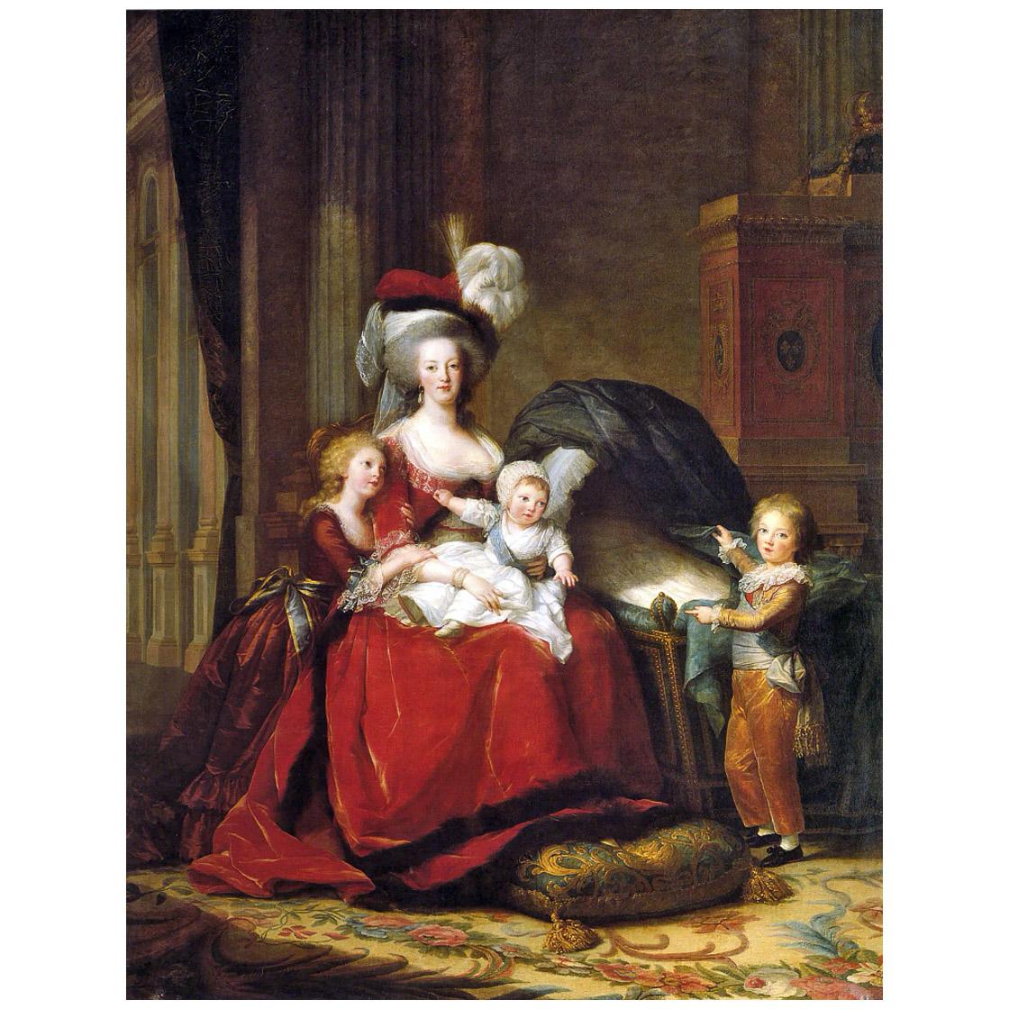Elisabeth Vigee-Le Brun. Marie-Antoinette et ses enfants. 1787. Chateau de Versailles
