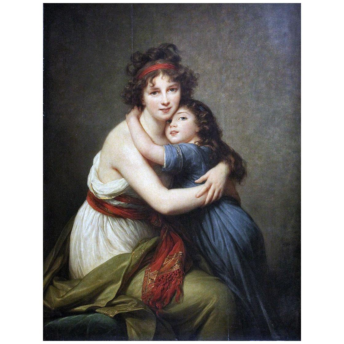 Elisabeth Vigee-Le Brun. Madame Vigée-Lebrun et sa fille. 1789. Louvre Paris