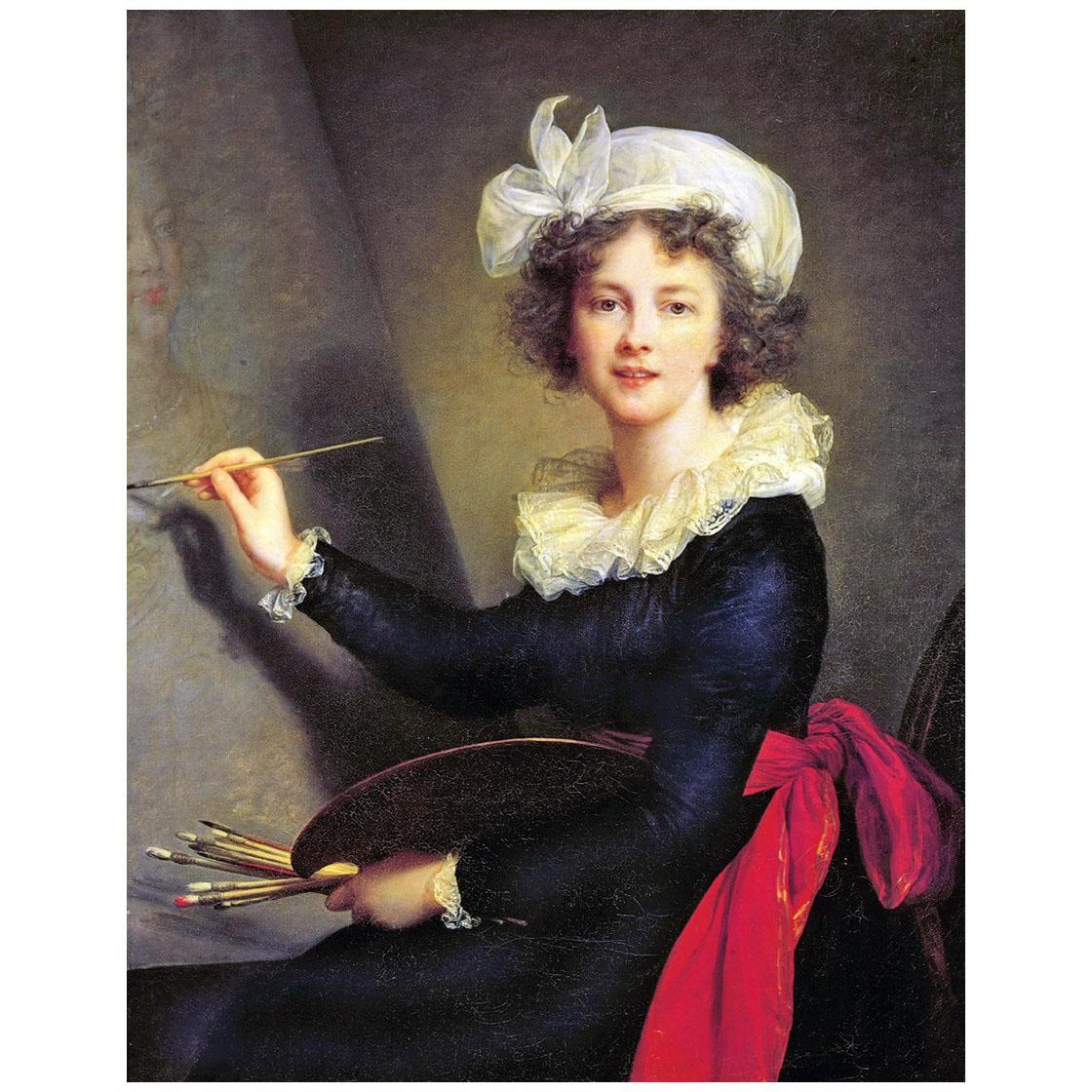 Elisabeth Vigee-Le Brun. Autoportrait. 1790. Uffizi Firenza