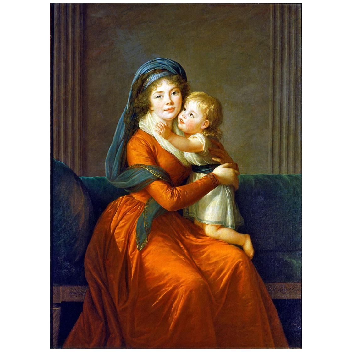 Elisabeth Vigee-Le Brun. Alexandra Golitsyna et son fils. 1794. Pushkin Museum Moscow
