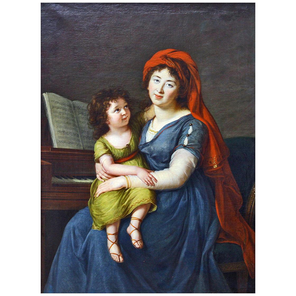 Elisabeth Vigee-Le Brun. Ekaterina Menshikova et sa fille. 1795. National Gallery Erevan