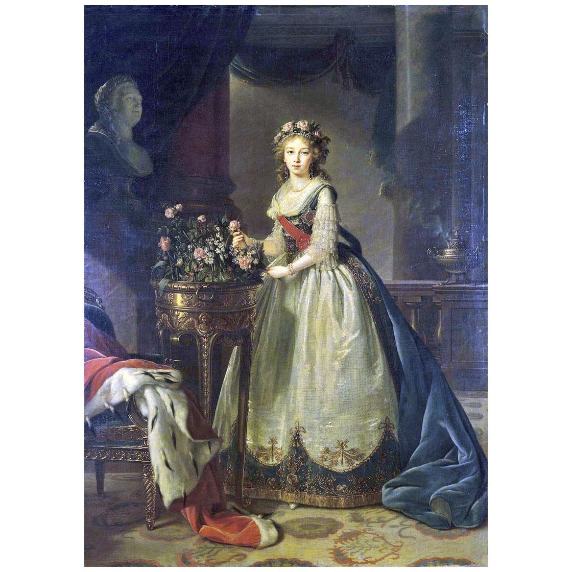 Elisabeth Vigee-Le Brun. La grande-duchesse Elizaveta Alekseevna. 1795. Hermitage St-Petresburg