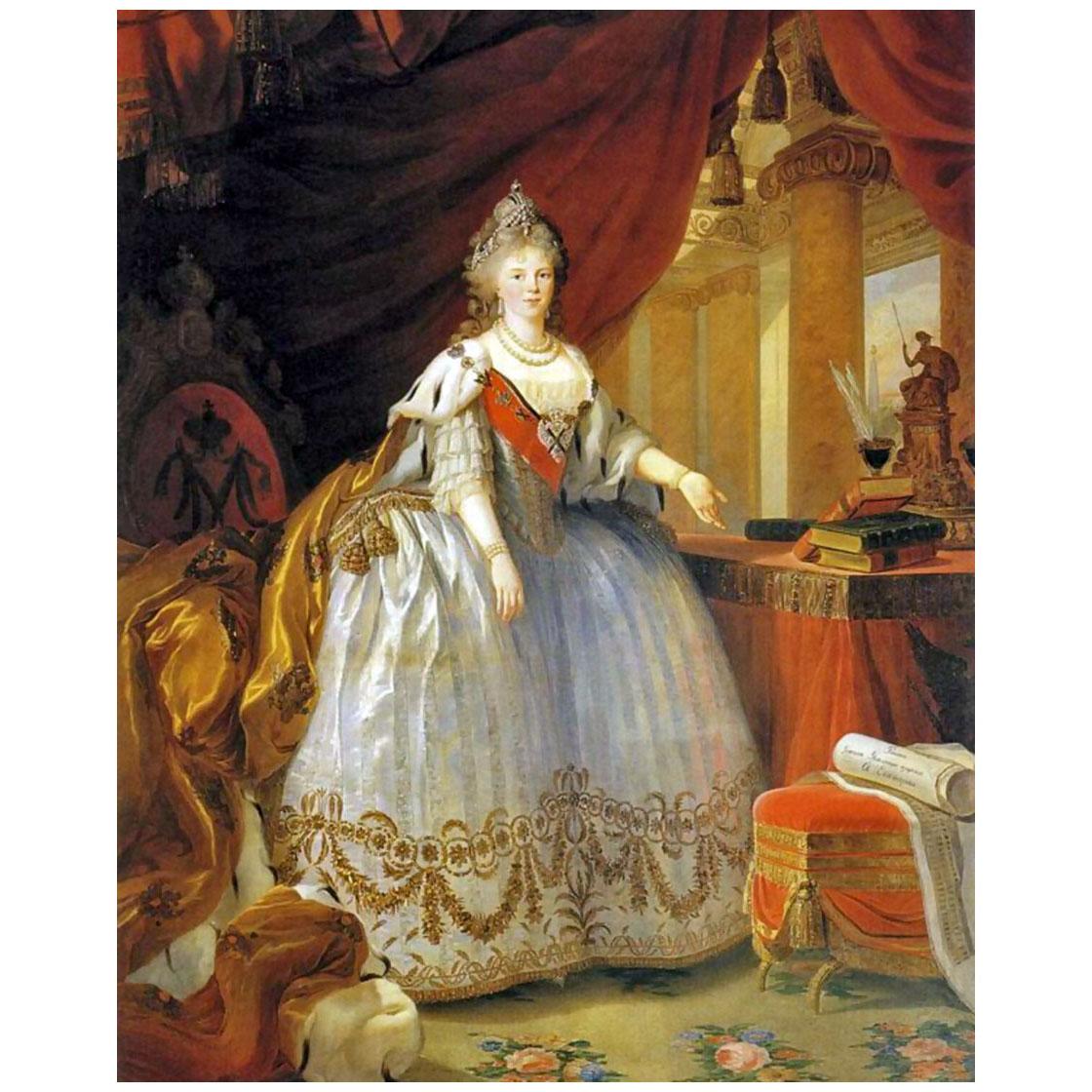 Elisabeth Vigee-Le Brun. Impératrice Maria Fedorovna. 1799. Schloss Peterhof St-Peterburg