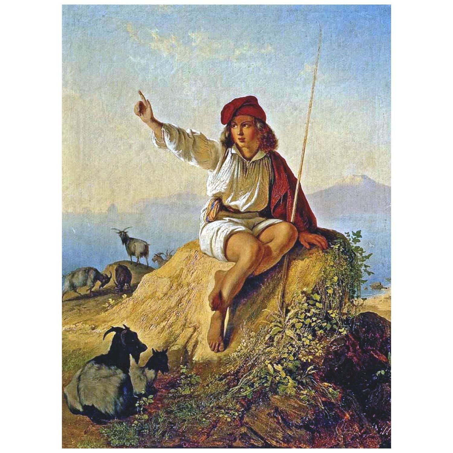 Тимофей Нефф. Неаполитанский пастушок. 1841. Русский музей