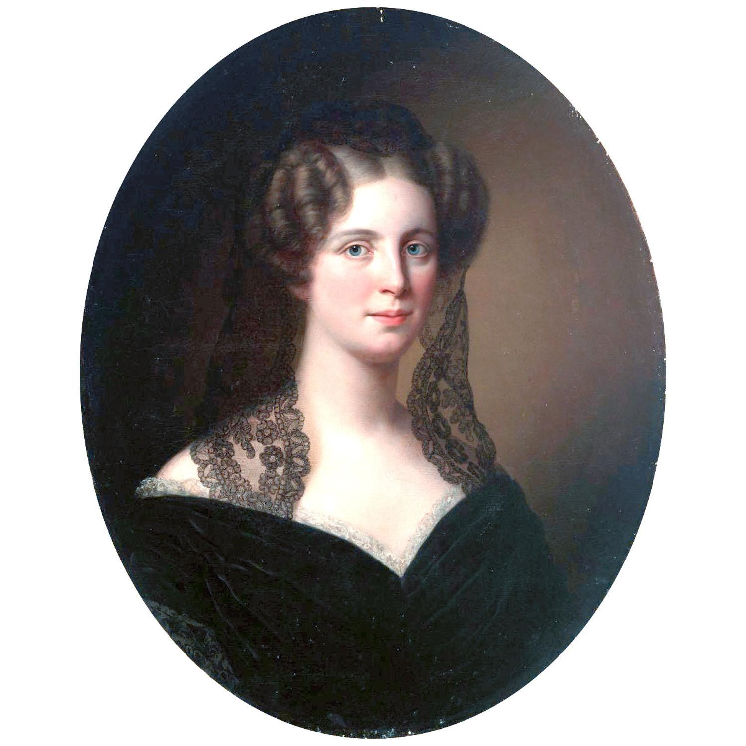 Тимофей Нефф. Мария Хелена Розина фон Хартман. 1845. Национальная галерея Хельсинки