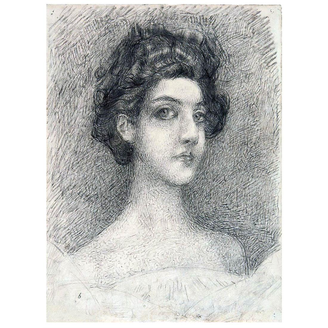 Михаил Врубель. Портрет жены. 1904. ГТГ