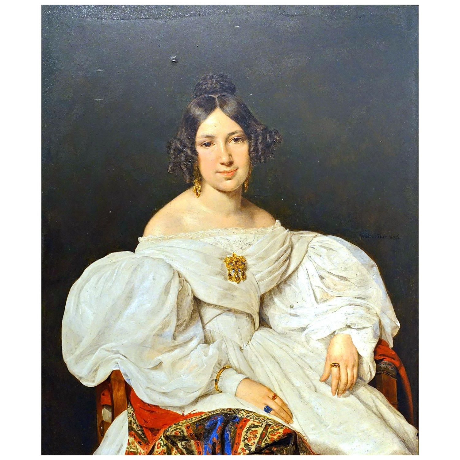 Ferdinand Waldmüller. Porträt von Louise Mayer. 1836. Nationalmuseum Nuremberg