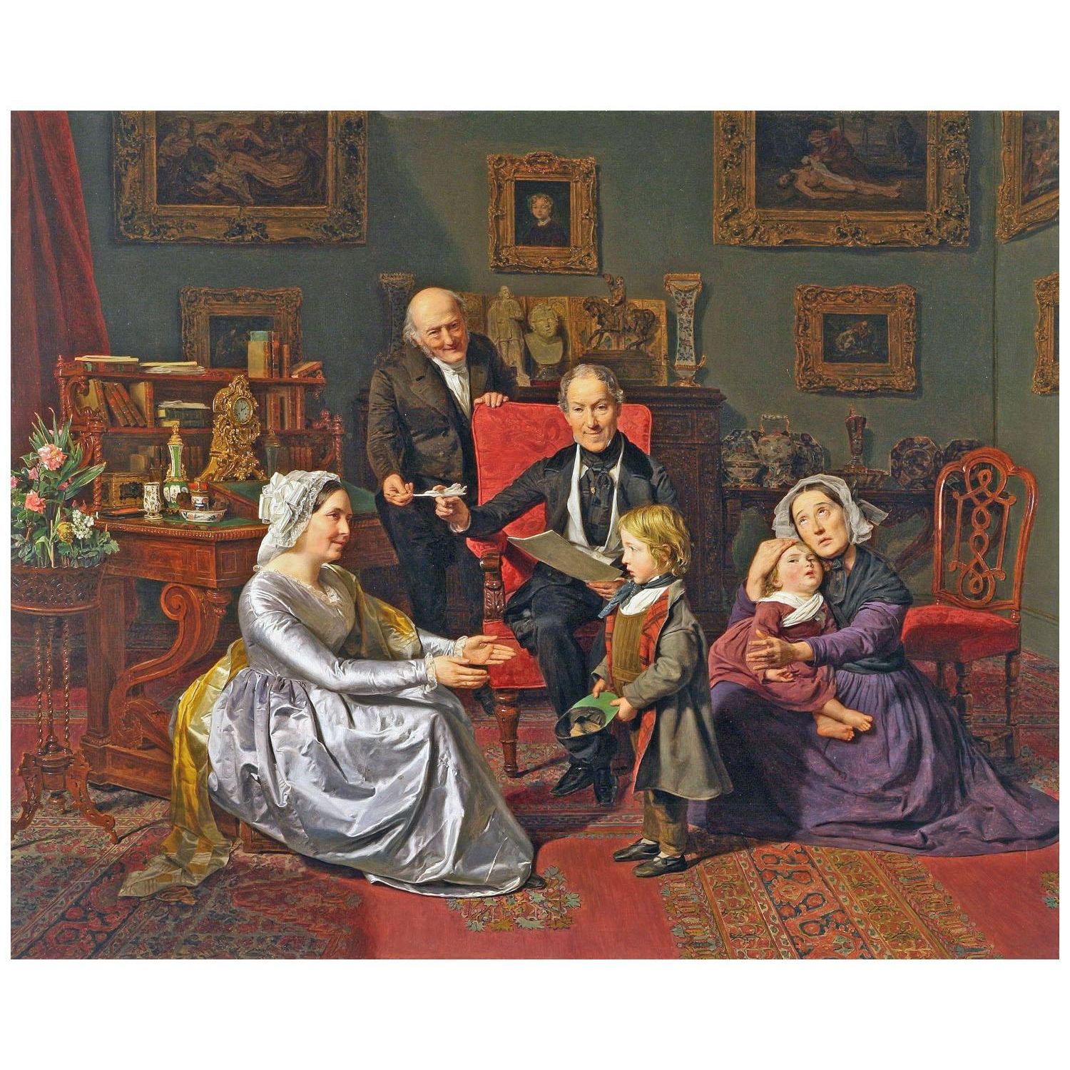 Ferdinand Waldmüller. Adoption. 1847. Muzeum Narodowe Wrocław