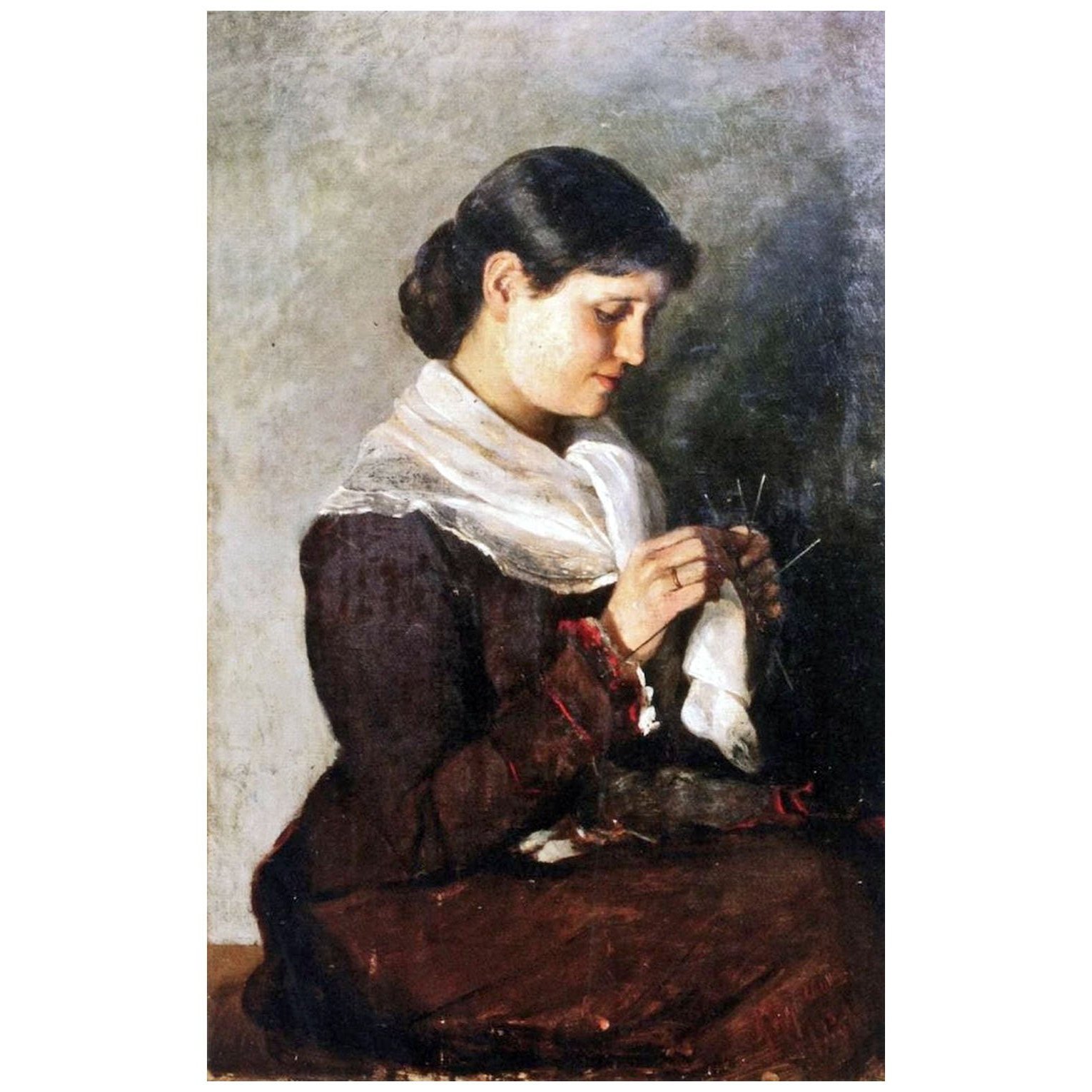 Марианна Веревкина. Портрет Веры Репиной. 1891. Частная коллекция.