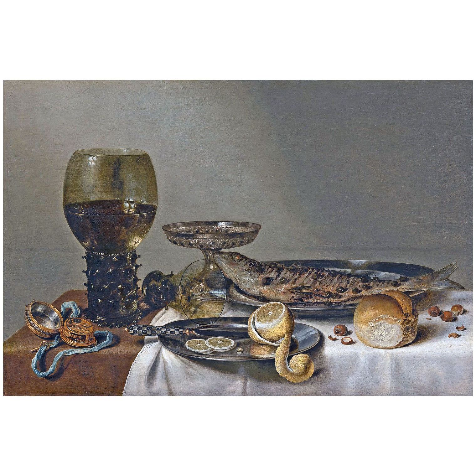 Willem Claesz Heda. Still-Life with a Roemer and Watch. 1629. Mauritshuis Den Haag