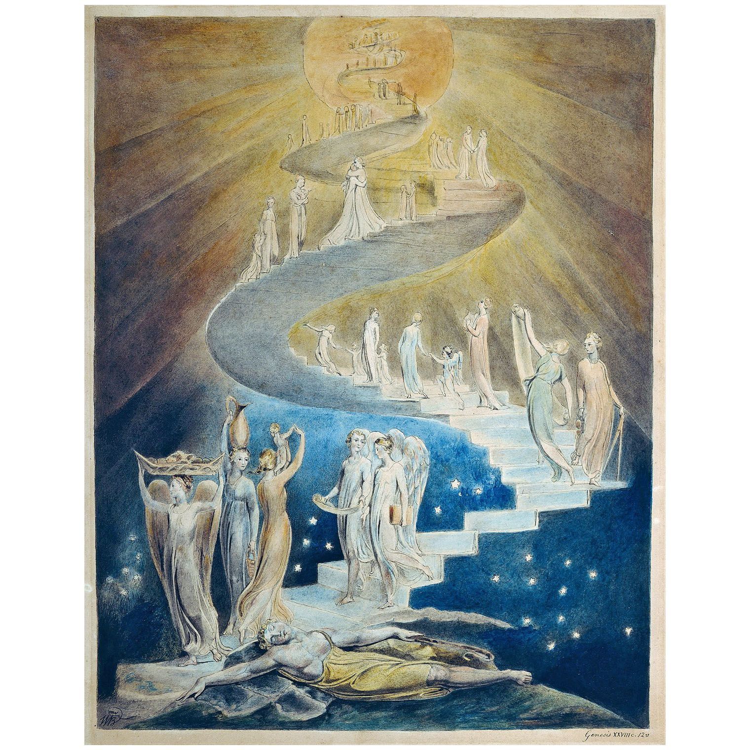 William Blake. Jacob’s Ladder. 1805. British Museum