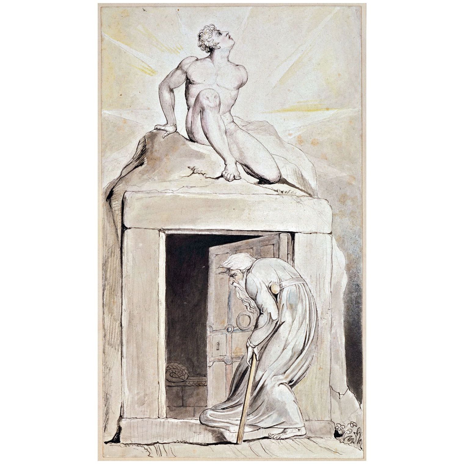 William Blake. Death's Door, Illustrations to Robert Blair's The Grave. 1805. NY Public Library