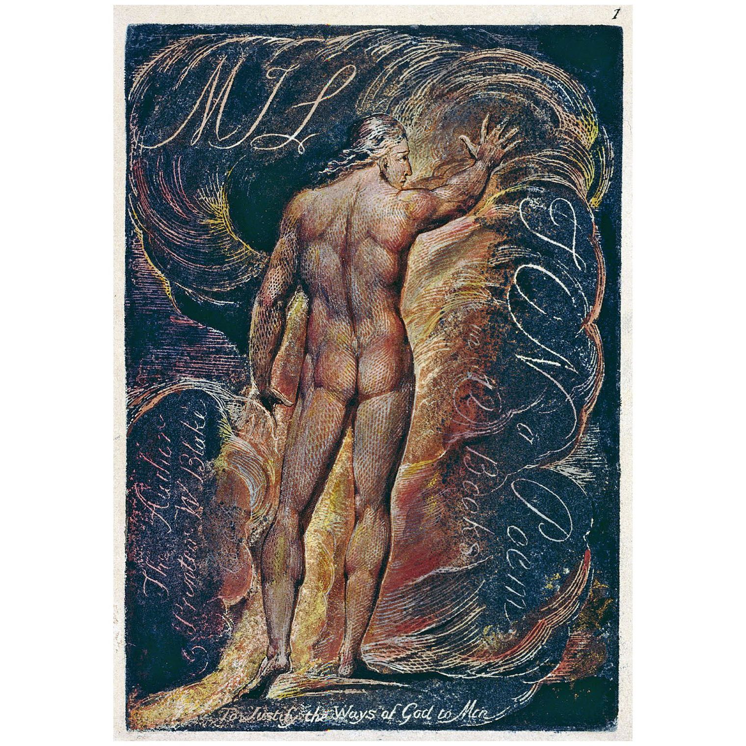 William Blake. Milton. A Poem, p.1. 1818. Library of Congress, Washington