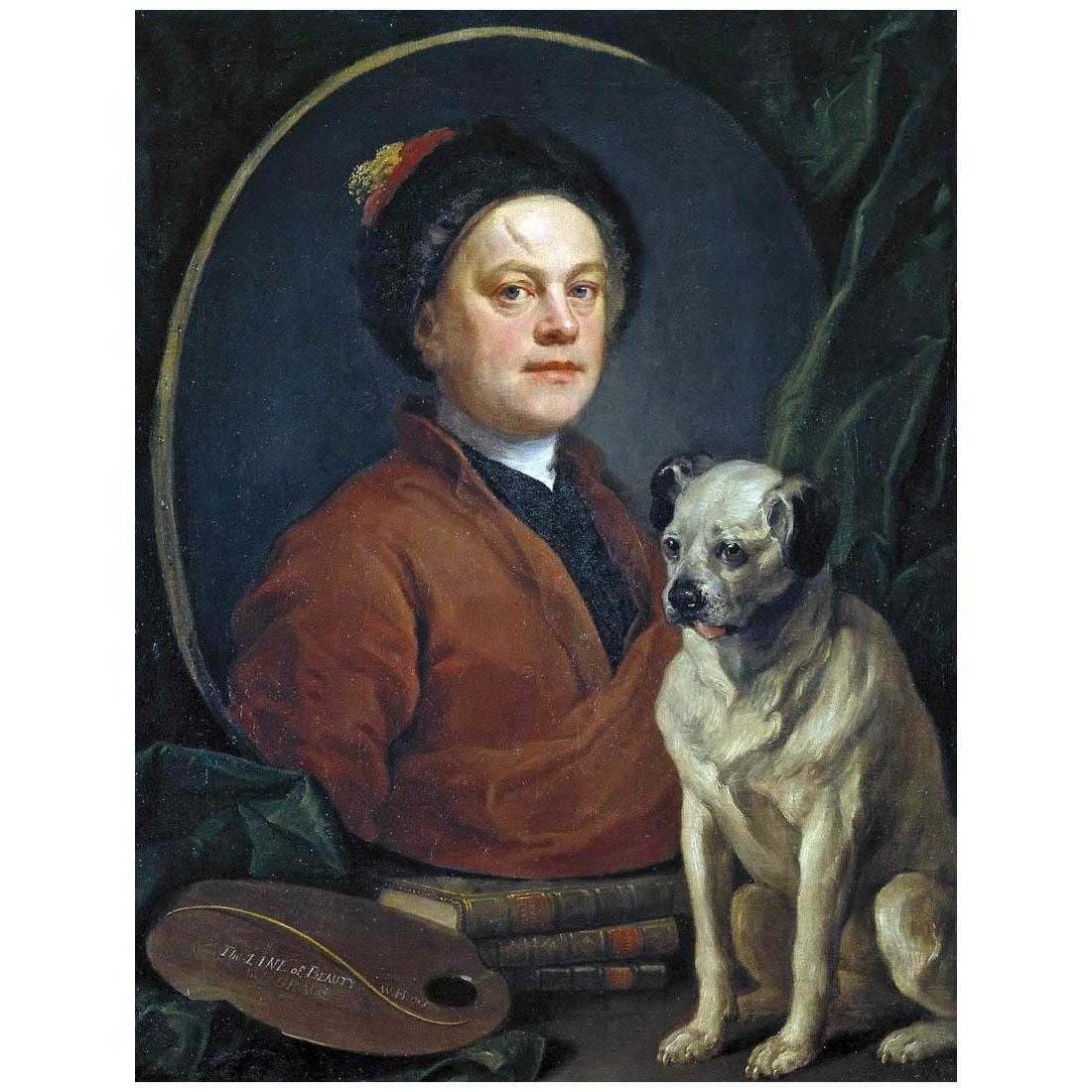William Hogarth. Self-Portrait with a Dog. 1745. Tate Britain