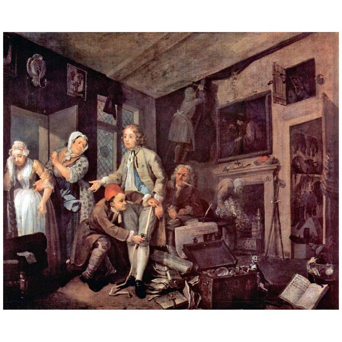 William Hogarth. The Heir. A Rake’s Progress #1. 1735. Soane Museum London