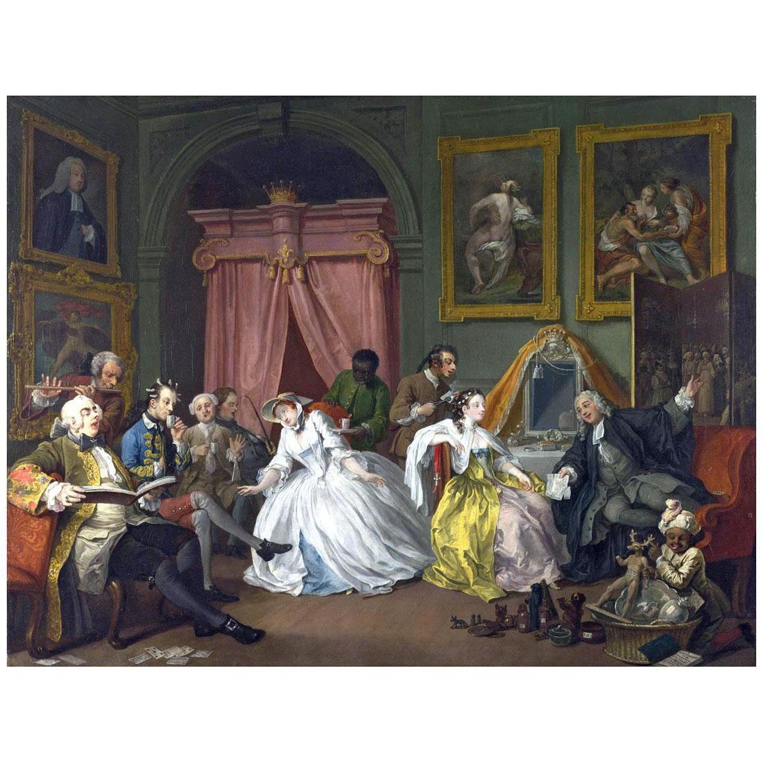 William Hogarth. Marriage A-la-Mode #6. The Lady’s Death. 1743. National Gallery, London