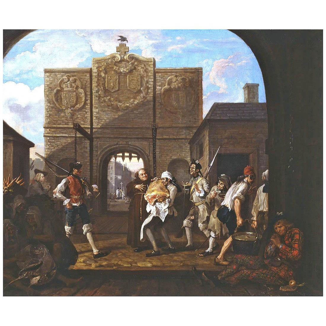 William Hogarth. O the Roast Beef of Old England (The Gate of Calais). 1748. Tate Britain