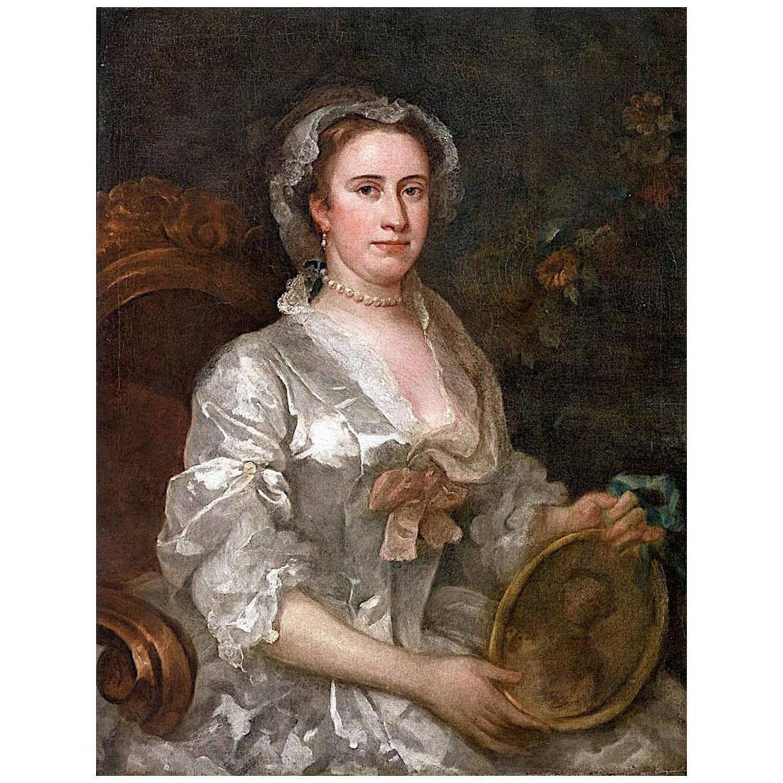 William Hogarth. Portrait of Mrs. Jane Thornhill. 1757. Aberdeen Art Gallery