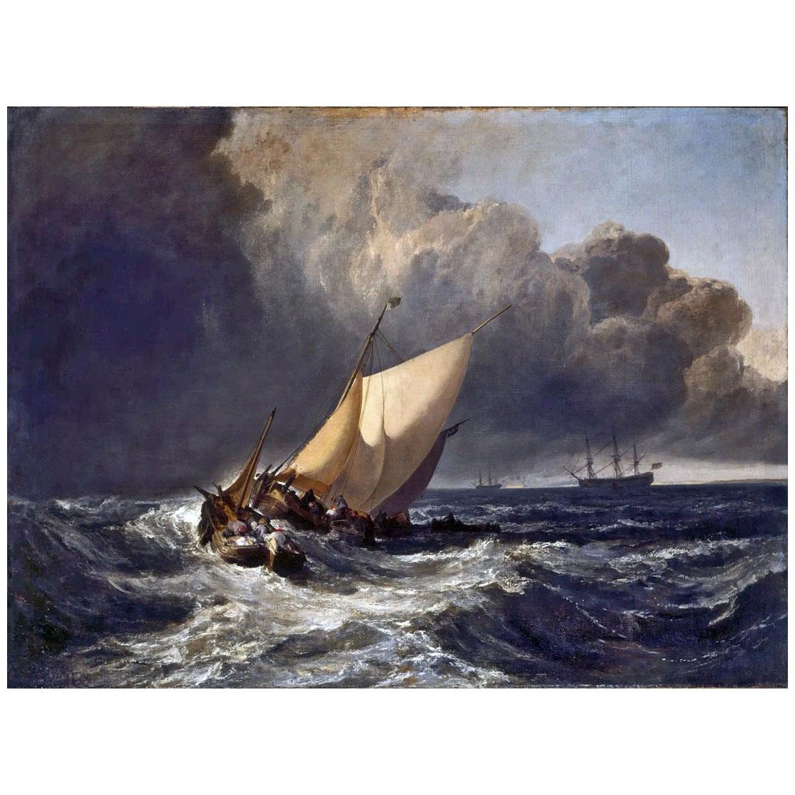 William Turner. Dutch Fisher Boats at the Storm. 1801. National Gallery London