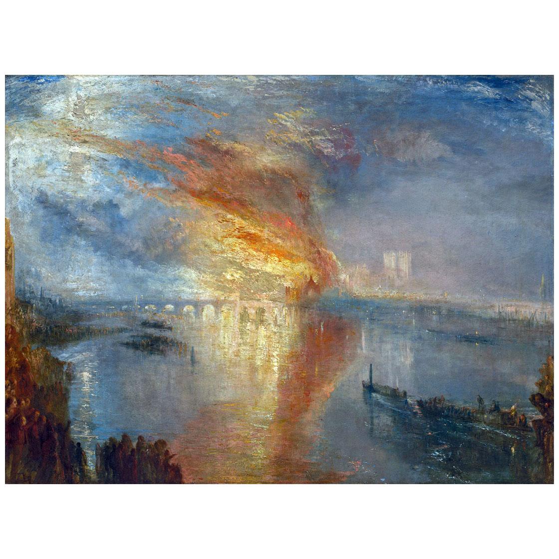William Turner. Burning of the Houses of Parliament. 1834. Cleveland Museum of Art