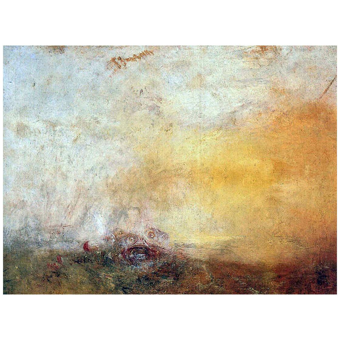 William Turner. Sunrise with Sea Monsters. 1845. Tate Britain