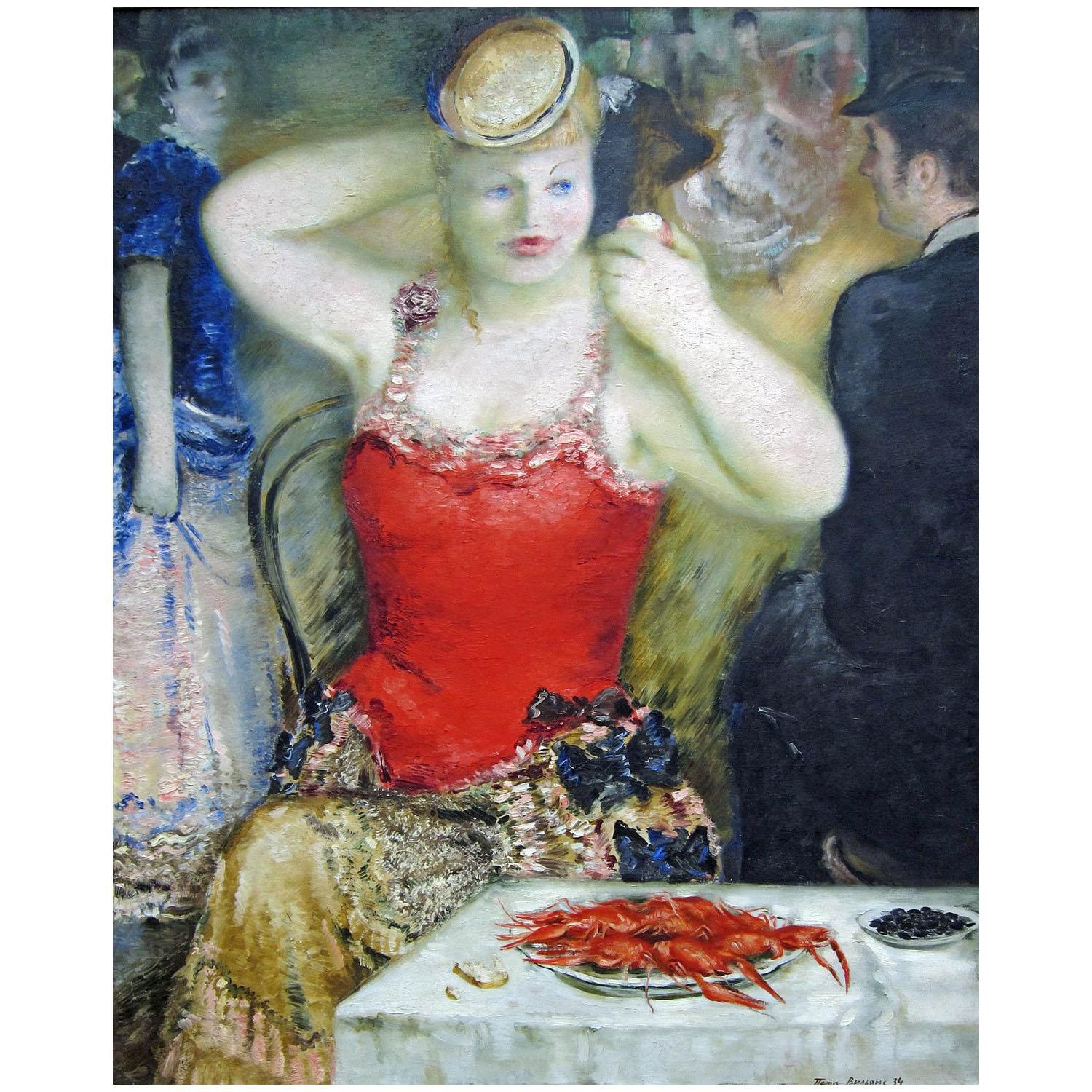 Петр Вильямс. Нана (Женщина у стола). 1934. Третьяковская галерея