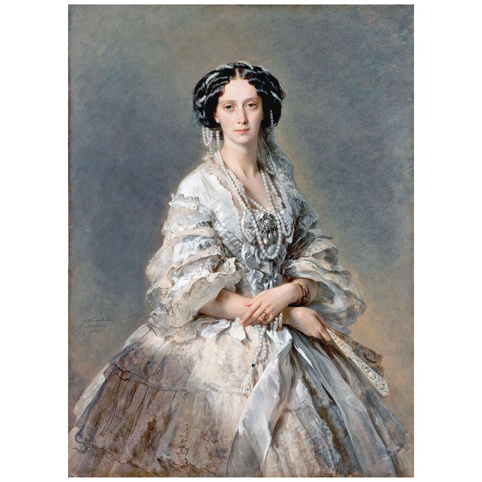 Franz Winterhalter. Kaiserin Maria Alexandrowna von Russland. 1857. Hermitage Museum