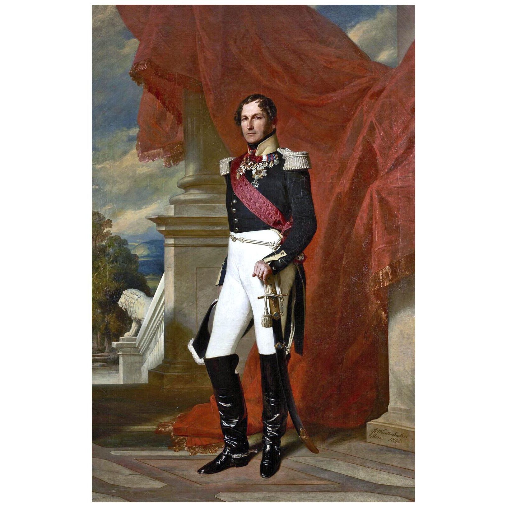 Franz Winterhalter. Leopold I von Belgien. 1840. Palais Royal Bruxelles