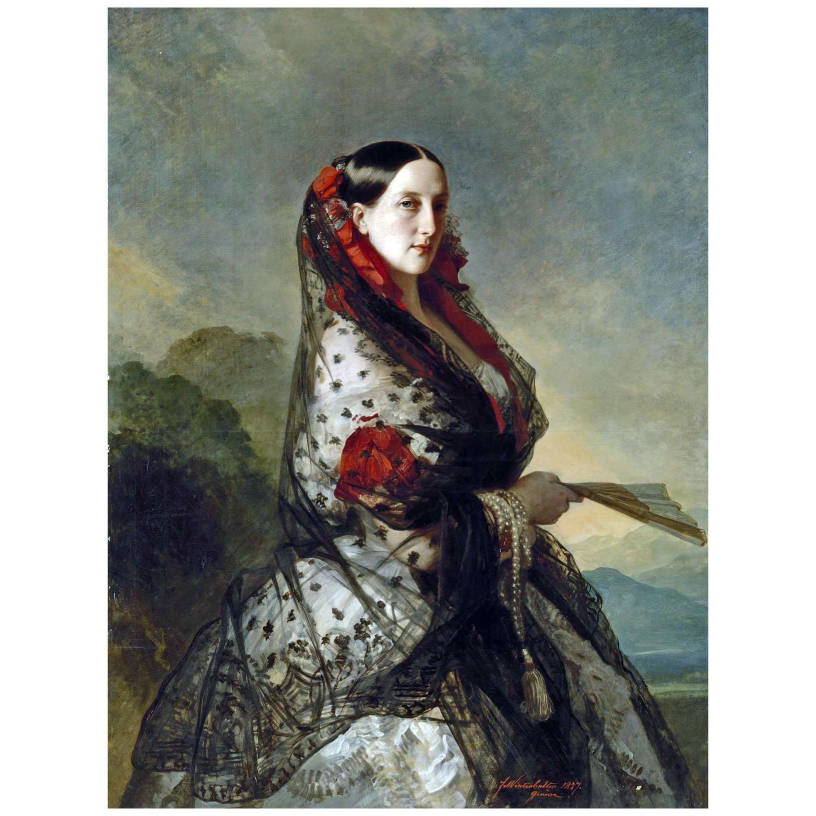 Franz Winterhalter. Grossherzogin Maria Nikolajewna. 1857. Hermitage Museum