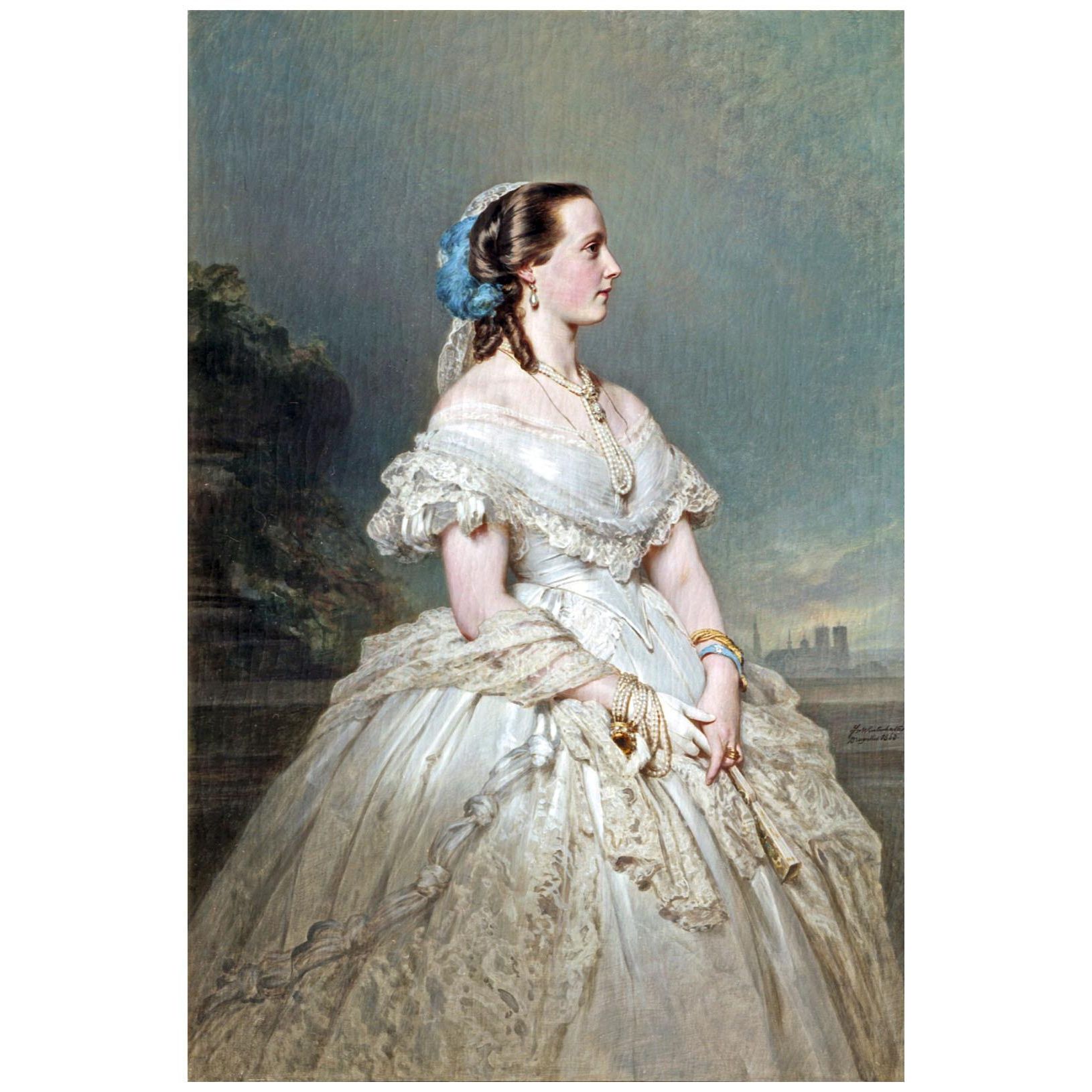 Franz Winterhalter. Königin Maria Hendrika von Belgien. 1865. Palais Royal Bruxelles
