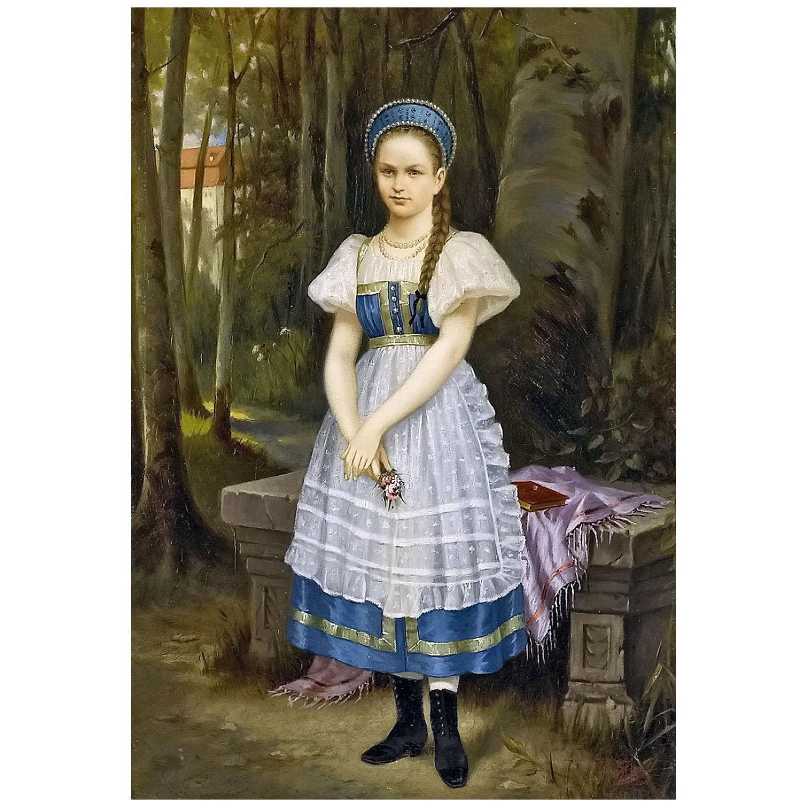 Владимир Гау. Портрет дочери. 1853-1855, х.,м. Частная коллекция