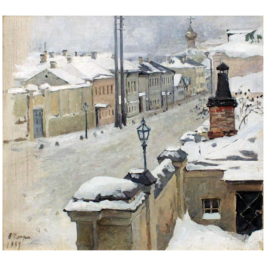 Мария Якунчикова-Вебер. Москва зимой. 1889. Музей-заповедник Поленово