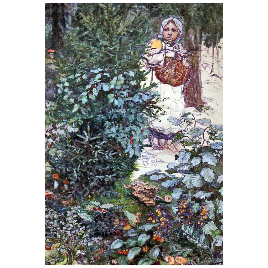 Мария Якунчикова-Вебер. Девочка в лесу. 1895. Музей-заповедник Поленово