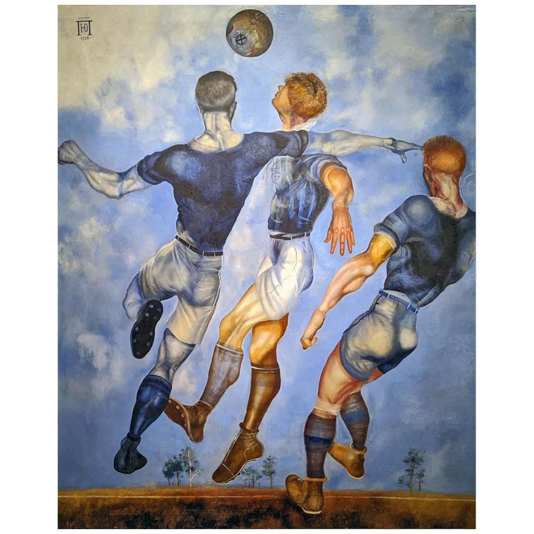 Юрий Пименов. Футбол. 1926. Астраханская картинная галерея