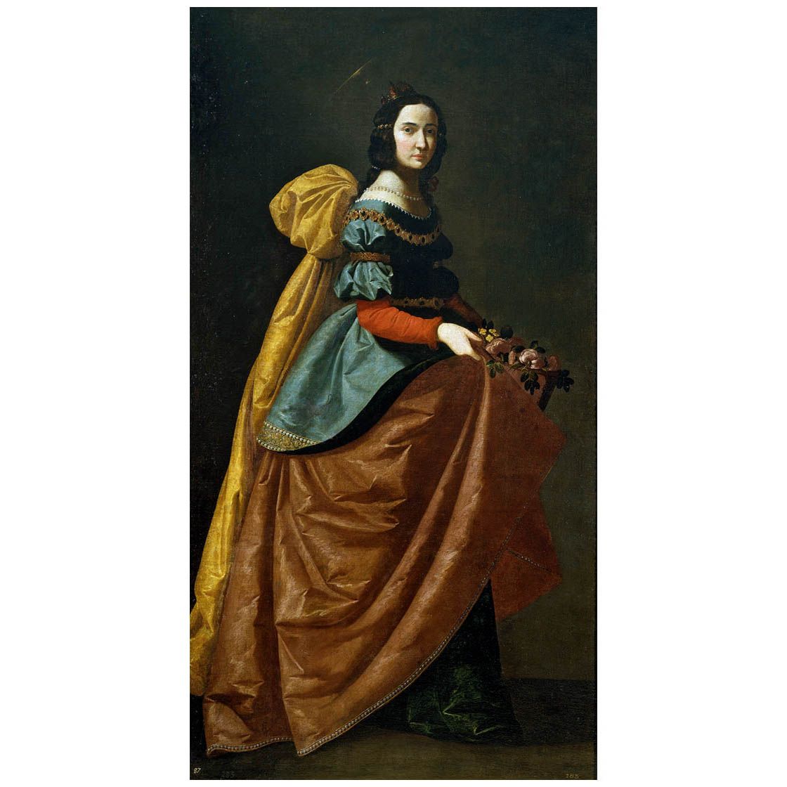 Francisco de Zurbaran. Santa Isabel de Portugal. 1630-1635. Museo del Prado