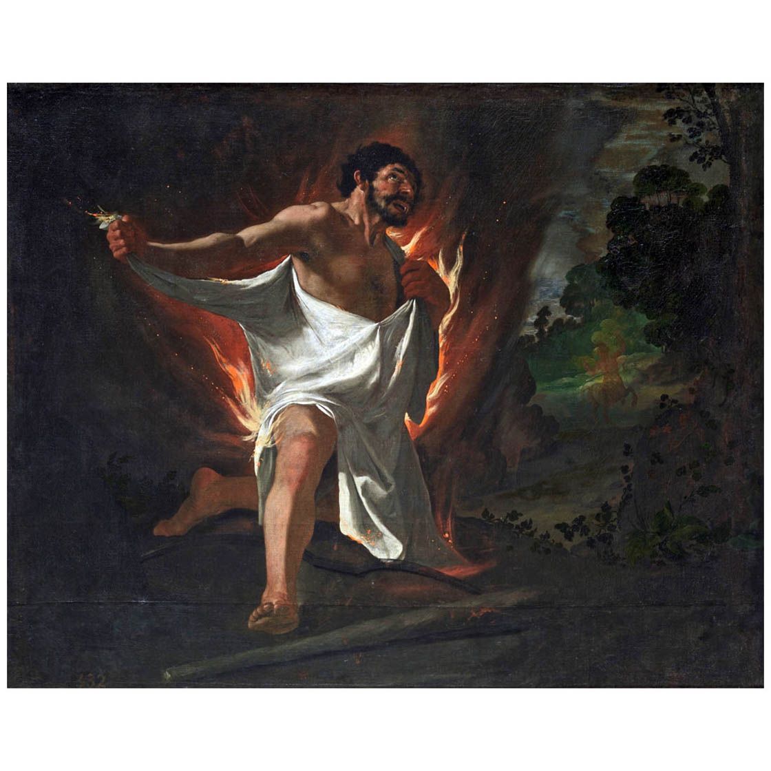 Francisco de Zurbaran. Muerte de Hercules. 1634. Museo del Prado